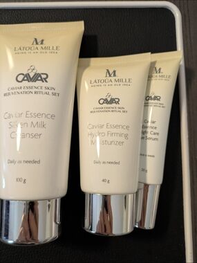 Lot Of Three From Latoua Mille Cavaviar Essence Skin Rejuvenation Ritual Set